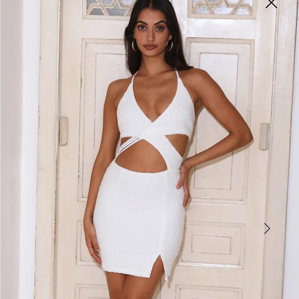Hello Molly Party Girls Mini White Dress